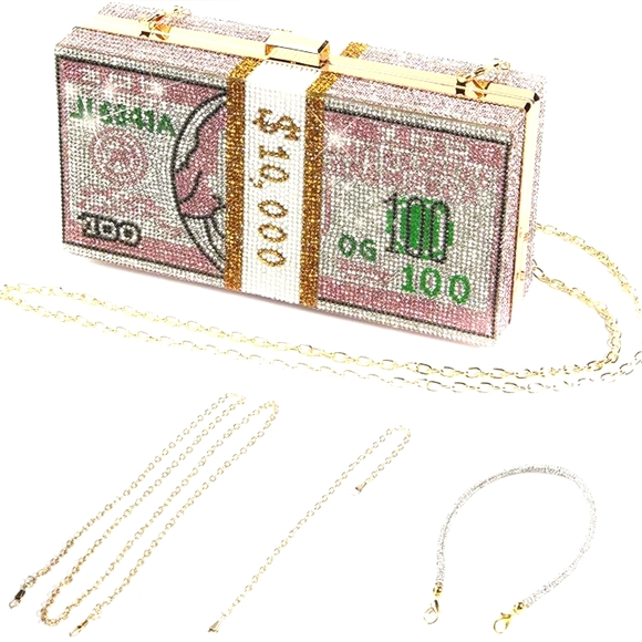 Beautiful Rhinestone $10,000 Purse ( more colors available) - Picture 1 of 1